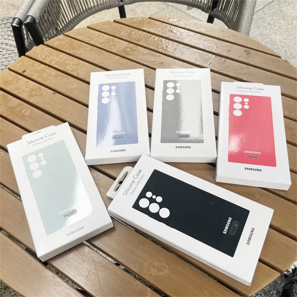 Dành Cho Samsung S25 Ultra 5G Silicon Lỏng Từ Tính Dành Cho Galaxy S 25 S25 + S25U Sạc Không Dây Vỏ Chống Sốc