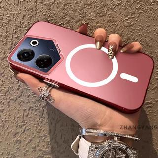 Ốp Lưng Cho TECNO CAMON 20 PRO 4G CAMON 20 Matte TPU Chống Sốc Vỏ Điện Thoại Thẩm Mỹ Từ Tính Hút Chức Năng Thiết Kế Mới Vỏ Silicon Mềm