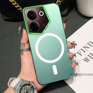 Ốp Lưng Cho TECNO CAMON 20 PRO 4G CAMON 20 Matte TPU Chống Sốc Vỏ Điện Thoại Thẩm Mỹ Từ Tính Hút Chức Năng Thiết Kế Mới Vỏ Silicon Mềm