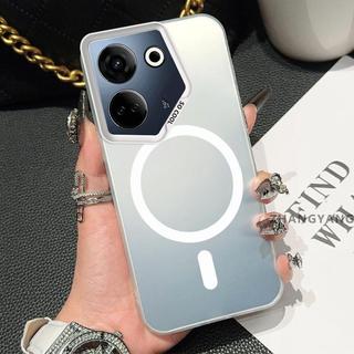 Ốp Lưng Cho TECNO CAMON 20 PRO 4G CAMON 20 Matte TPU Chống Sốc Vỏ Điện Thoại Thẩm Mỹ Từ Tính Hút Chức Năng Thiết Kế Mới Vỏ Silicon Mềm