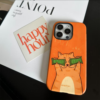Ốp lưng bảo vệ hình mèo tiền 2 trong 1 cho iPhone 11 12promax 13pro15pro 15promax 14 14promax 14pro 16 pro max 16 plus 2 trong 1 ốp lưng