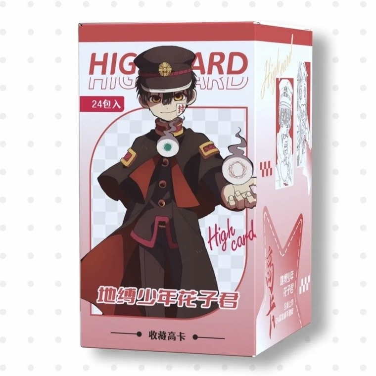 Thẻ hộp mù Hanako-kun – Thẻ Anime sưu tập hai mặt, 24 gói mỗi hộp (8,5 × 5,4 cm)