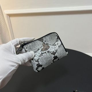 Phong Cách Mới Thời Trang Họa Tiết Rắn Da Thật Ví Nữ Mini Đồng Xu Ví Bò Đựng Thẻ Quà Tặng