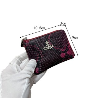 Phong Cách Mới Thời Trang Họa Tiết Rắn Da Thật Ví Nữ Mini Đồng Xu Ví Bò Đựng Thẻ Quà Tặng