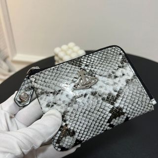 Phong Cách Mới Thời Trang Họa Tiết Rắn Da Thật Ví Nữ Mini Đồng Xu Ví Bò Đựng Thẻ Quà Tặng