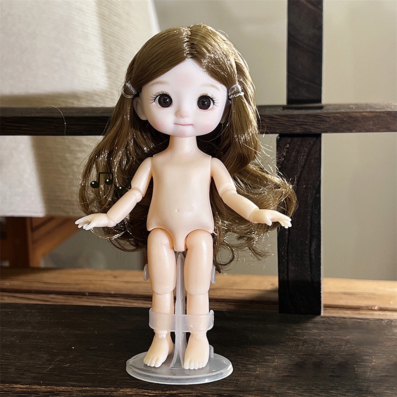 HL 1 Búp Bê 16cm Với Biểu Hiện Khác Nhau, Búp Bê 1 / 8 Dễ Thương, Cô Gái Búp Bê Di Chuyển Được 13 Khớp LMWU
