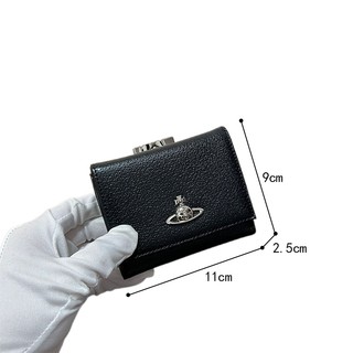 Ví da thật chính hãng dành cho nữ ngắn có thể gập lại Hộp đựng thẻ bò Ví đựng tiền xu đa chức năng