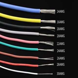 UL3239 Dây silicon mềm Dây đồng đóng hộp chịu nhiệt 200°C 30 28 26 24 22 18 16 14 AWG