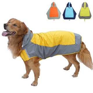 Áo mưa cho chó, Áo khoác cho chó chống nước ngoài trời, Áo khoác phản quang cho chó có mũ trùm đầu, Áo len Poncho cho chó nhẹ cho chó lớn cỡ vừa