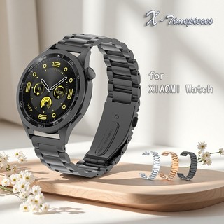 Dây đeo cho Xiaomi Watch S1 S2 S3 S4 S5 Đồng hồ Xiaomi Màu 2, Dây đeo thay thế kim loại chống nước dành cho doanh nghiệp bằng thép không gỉ