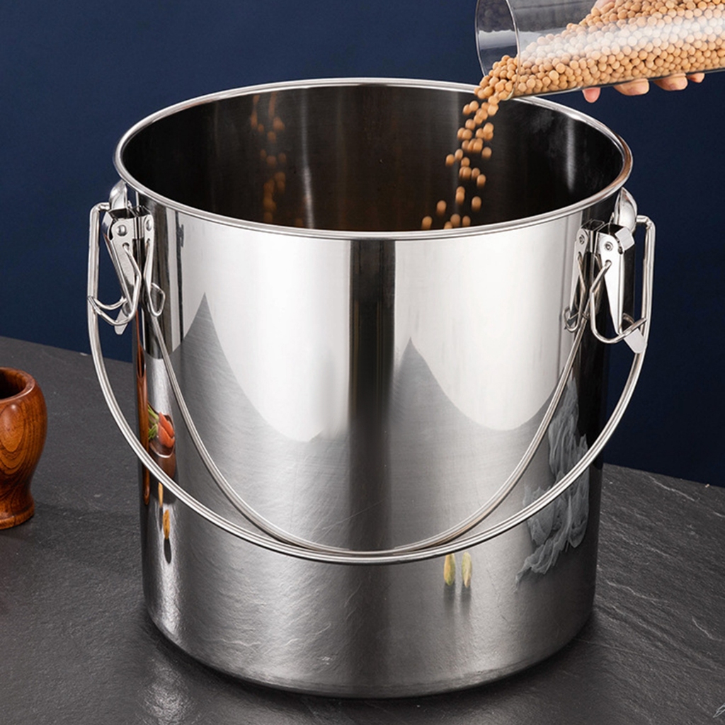 Xô dầu inox 201, nồi nấu cao cho hộ gia đình, khách sạn