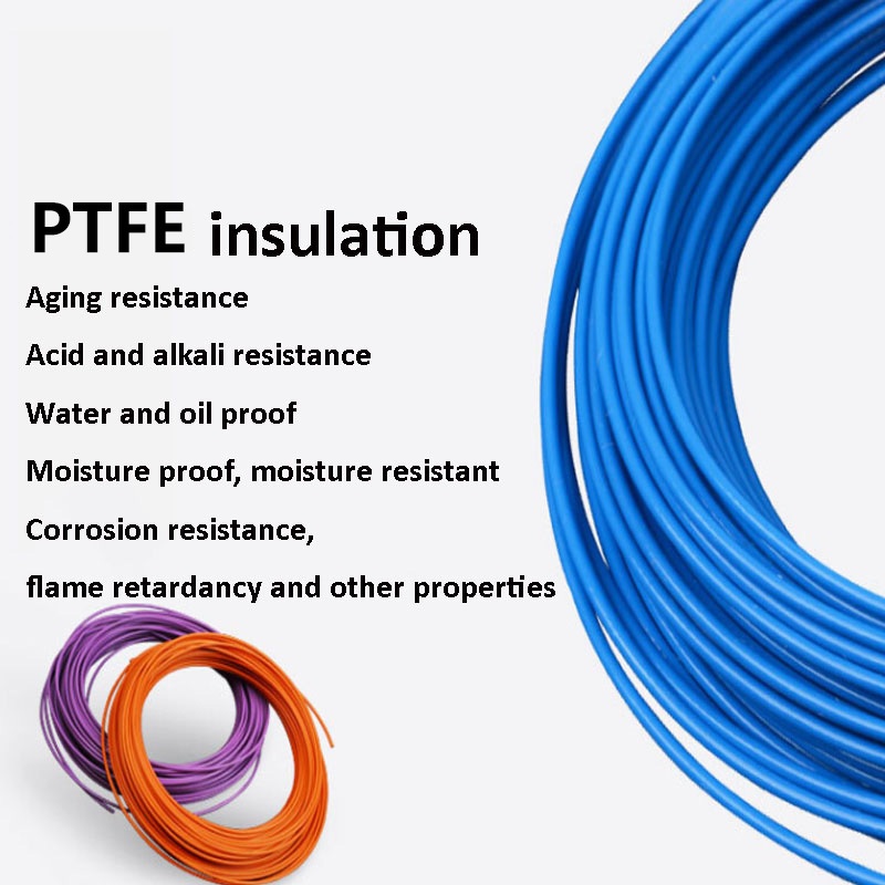 Dây PTFE mạ bạc FEP Cách nhiệt DIY Độ tinh khiết cao Cáp đồng OFC 13 / 14 / 15 / 18 / 20 / 22 / 24 / 26 / 28 / 30 AWG
