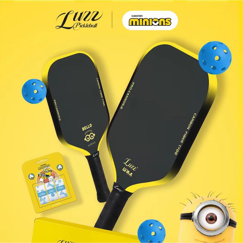 LUZZ Vợt Pickleball Minions Cannon Paddle T700 Bề Mặt Ma Sát Carbon | Đúc Nhiệt | BigBuy360 - bigbuy360.vn