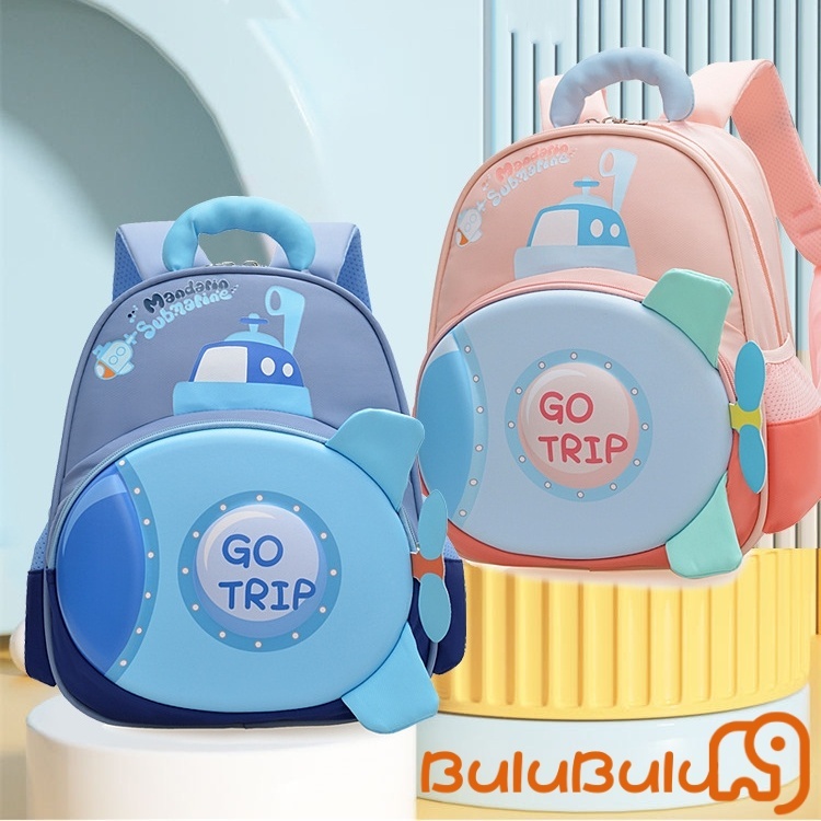 balo cho bé mầm non (3-6 tuổi) - In hình hoạt hình 3D dễ thương, vỏ cứng siêu nhẹ, chống gù lưng, nhiều màu sắc