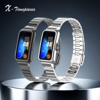 Dây đeo cho Huawei Band 10/9/8/7/6 và Honor 7/6, Dây đeo thay thế bằng kim loại thép không gỉ cho đồng hồ thông minh