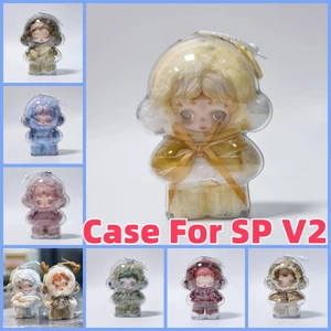 2 Chiếc SP V2 Bảo Vệ Búp Bê Trong Suốt Chống Thấm Nước Chống Bụi HD Trong Suốt Hộp Bảo Quản Vinyl Hình Mặt Dây Chuyền Túi Búp Bê Phụ Kiện