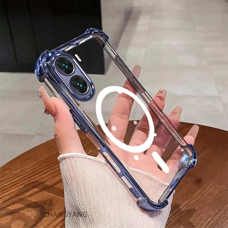 Ốp Lưng Cho OPPO RENO 11 5G RENO 11 Pro 5G Mạ Điện Bốn Góc Vỏ Điện Thoại Chống Sốc Silicon Thẩm Mỹ TPU Vòng Từ Điện Thoại Vỏ Mềm Cho Bé Gái