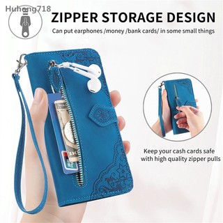 Dây Kéo Da PU Flip Cover Cho Iphone X XS Max XR SE 2 3 4 2020 2022 2024 6 6S 7 8 Plus 11 12 13 Mini Pro Max Ốp Lưng Khe Cắm Thẻ Đứng Ví