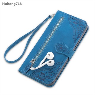 Dây Kéo Da PU Flip Cover Cho Iphone X XS Max XR SE 2 3 4 2020 2022 2024 6 6S 7 8 Plus 11 12 13 Mini Pro Max Ốp Lưng Khe Cắm Thẻ Đứng Ví
