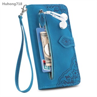 Dây Kéo Da PU Flip Cover Cho Iphone X XS Max XR SE 2 3 4 2020 2022 2024 6 6S 7 8 Plus 11 12 13 Mini Pro Max Ốp Lưng Khe Cắm Thẻ Đứng Ví