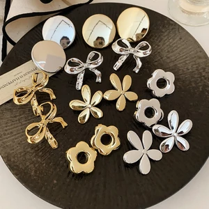 Jewbeauty bông tai nơ hoa thời trang nhẹ nhàng sang trọng cao cấp dành cho nữ