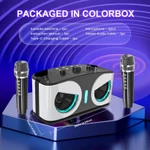 NEWMSNR (Nâng cấp mới)Loa Bluetooth Có Mic Kép Micro Bluetooth Không Dây Loa Karaoke 9D Stereo Bass Khuếch Đại Đảng RGB Đèn LED Di Động Gia Đình KTV Loa Âm Thanh — ảnh 2