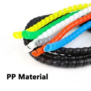 PP Nhựa Xoắn Ốc Cáp Bảo Vệ Dây Tổ Chức Ống Xe Máy Bảo Vệ Dây Tay Chống Cháy Chống Cắn Bao
