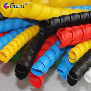 1 Mét Dây Tổ Chức Bảo Vệ Ống Linh Hoạt Xoắn Ốc Quấn Cuộn Dây Cáp Bảo Vệ Dây Cáp Tay Bao Ống