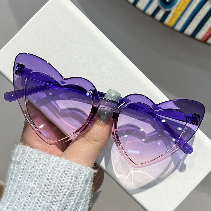 Kính râm trẻ em Gradient tình yêu thời trang dễ thương
