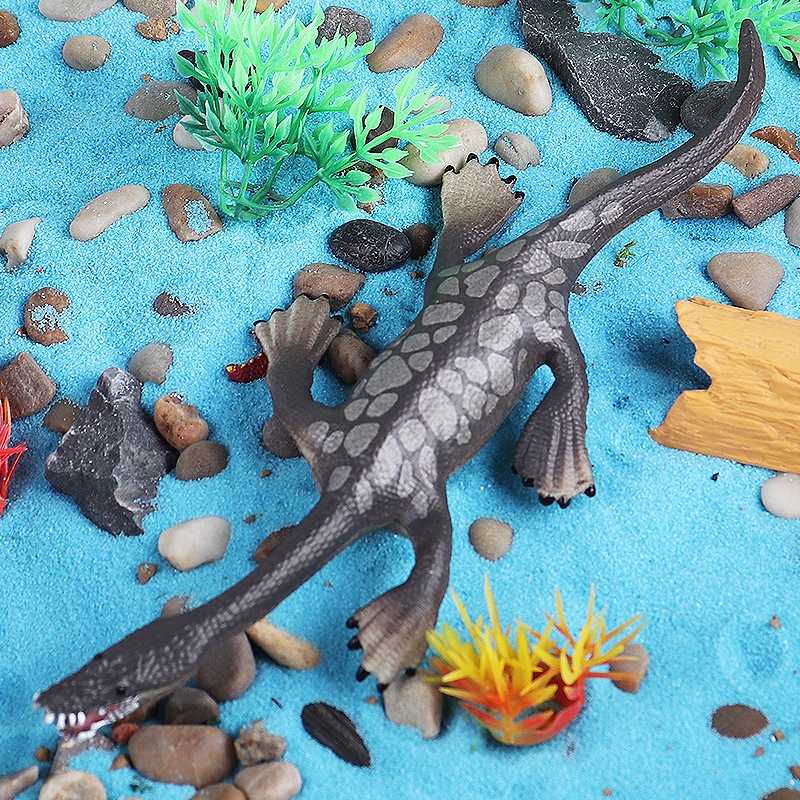 Triassic Cổ Khủng Long Đồ Chơi Trẻ Em Mô Phỏng Thời Tiền Sử Sinh Vật Biển Ảo Ảnh Rồng Rắn Cổ Rồng Phong Cảnh Rắn Mô Hình Chắc Chắn nothosaur