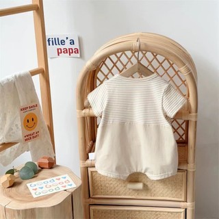 Bé trai sơ sinh Cotton hoạt hình dễ thương Quần yếm gấu phù hợp với áo liền quần mùa hè mềm mại và thoải mái (0-24 tháng