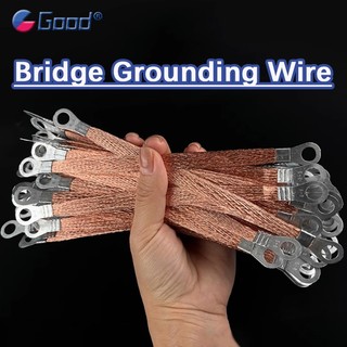 5 / 10 Chiếc Gounding Dây Dẫn Đồng Clad Nhôm Bím Dây Span Cáp Cầu Nối Đất Dẫn Dây Kết Nối