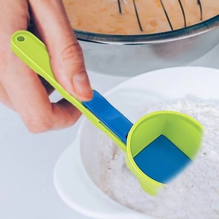 2 Chiếc Protein Bột Phễu Đo Phễu Có Tay Cầm Dài Hơn Muỗng Cho Chai Nước Tinh Bột Trượt