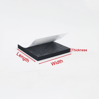 Hình Chữ Nhật Màu Đen Tấm Cao Su Silicon Tự Dính Vuông Chịu Nhiệt Độ Cao Chống Trơn Trượt Con Dấu Gioăng Giảm Chấn Chân Miếng Lót
