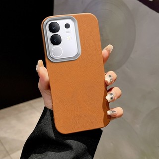 Ốp Điện Thoại Họa Tiết Da PU Mềm Sang Trọng Tương Thích Cho IQOO Z10X Kinh Doanh Đơn Giản Thời Trang Vỏ Điện Thoại Chống Rơi Ốp lưng SHQ01