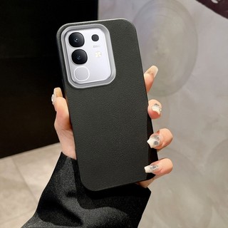Ốp Điện Thoại Họa Tiết Da PU Mềm Sang Trọng Tương Thích Cho IQOO Z10X Kinh Doanh Đơn Giản Thời Trang Vỏ Điện Thoại Chống Rơi Ốp lưng SHQ01