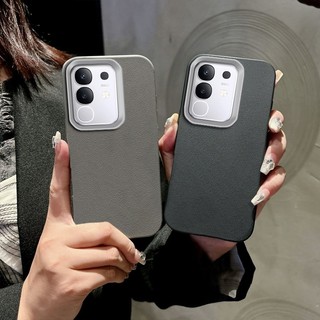 Ốp Điện Thoại Họa Tiết Da PU Mềm Sang Trọng Tương Thích Cho IQOO Z10X Kinh Doanh Đơn Giản Thời Trang Vỏ Điện Thoại Chống Rơi Ốp lưng SHQ01