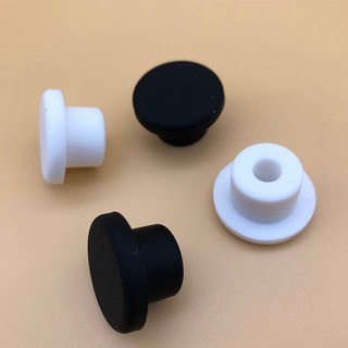 Đen Trắng Cao Su Silicon Rỗng Chặn Cắm Niêm Phong Lỗ Mũ Bụi Cắm Ống Ống Chèn Bungs Trống Nắp Cuối