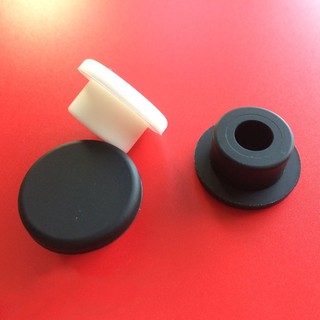 Đen Trắng Cao Su Silicon Rỗng Chặn Cắm Niêm Phong Lỗ Mũ Bụi Cắm Ống Ống Chèn Bungs Trống Nắp Cuối