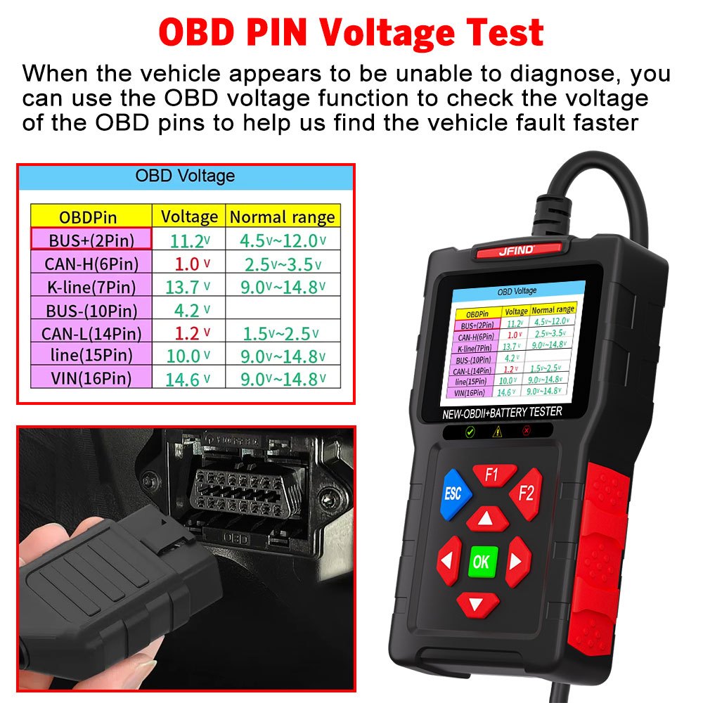 【Tiếng Việ】JF700 Ultra JFind Car OBD2 Đầu đọc mã lỗi ô tô & xe máy Máy quét kiểm tra động cơ OBD Health Máy phân tích SOH Kiểm tra mã lỗi động cơ In đám mây Dữ liệu trực tiếp đóng băng
