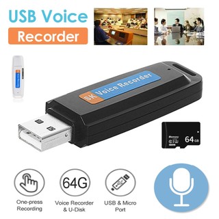 Bộ ghi âm kỹ thuật số USB di động 16GB / 32GB / 64GB Đầu ghi âm Mini chuyên nghiệp