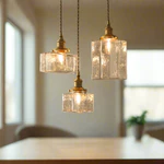 Đèn Chùm Trần Nhà Bếp Phong Cách Cổ Điển, Đèn Thả Trần Bằng Thủy Tinh Nhật Bản, Hoàn Thiện Bằng Đồng Thau, Dùng Cho Phòng Ăn, Quầy Bar, Quán Cà Phê, Trang Trí Nội Thất — ảnh 2