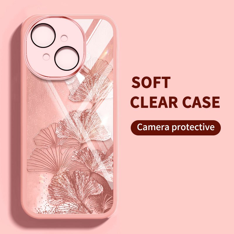 Vỏ lá phong đơn giản YBD cho ITEL A50C A06 Tecno Spark Go 1S Spark Go 1 2024 Tecno POP 9 KL4h Spark Go 2025 Vỏ đáy chống rơi trong suốt