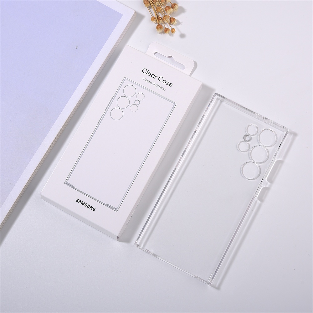 Ốp Điện Thoại Silicon Trong Suốt Cho Samsung Galaxy S25 S24 S23 Ultra Plus FE Pha Lê Siêu Mỏng Mềm Trong Suốt Bao S 25 +