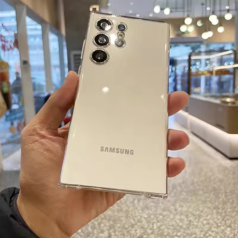 Ốp Điện Thoại Silicon Trong Suốt Cho Samsung Galaxy S25 S24 S23 Ultra Plus FE Pha Lê Siêu Mỏng Mềm Trong Suốt Bao S 25 +