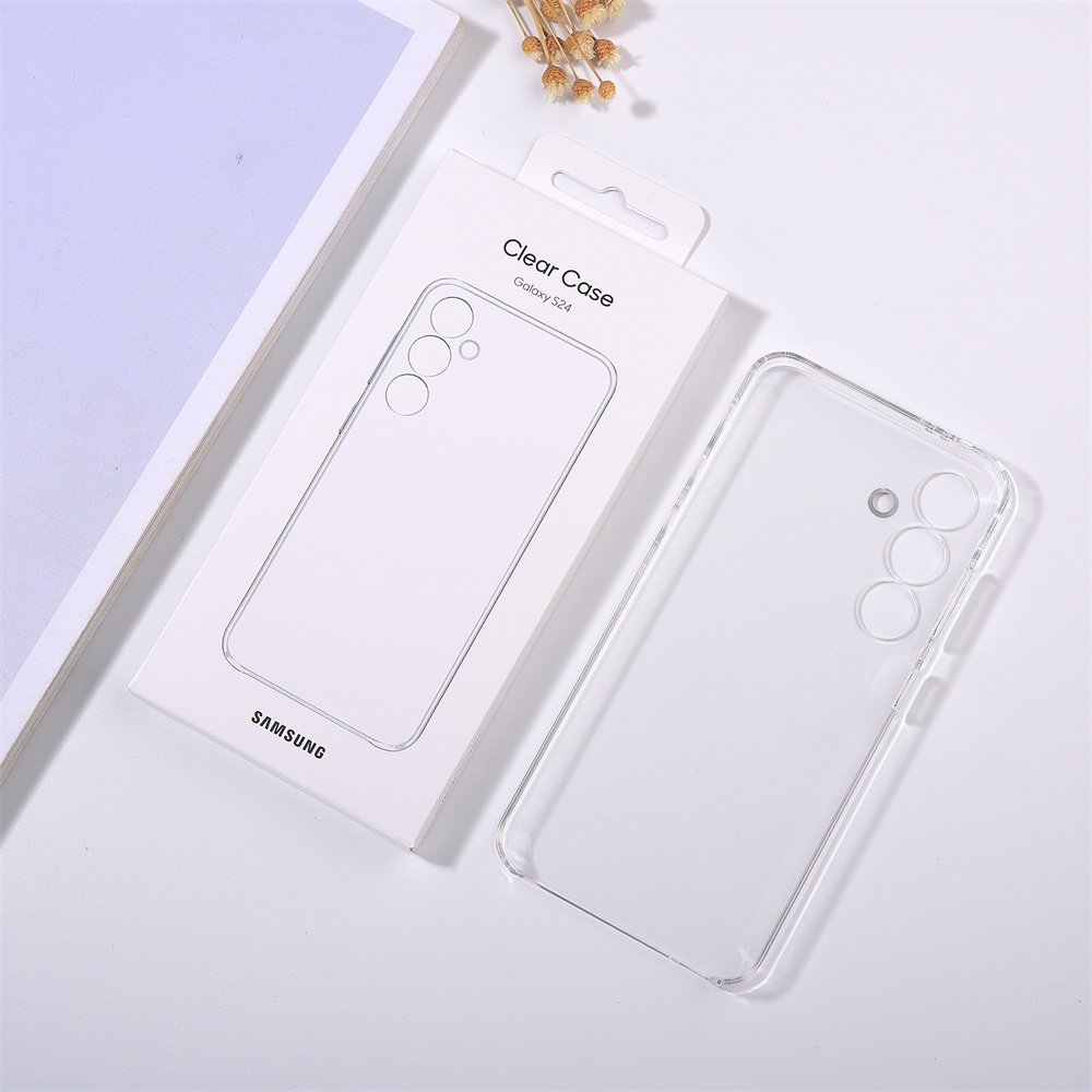 Ốp Điện Thoại Silicon Trong Suốt Cho Samsung Galaxy S25 S24 S23 Ultra Plus FE Pha Lê Siêu Mỏng Mềm Trong Suốt Bao S 25 +