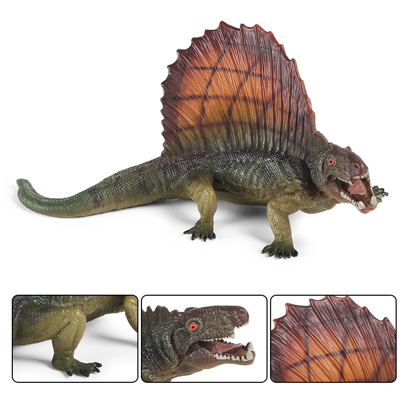 Dimetrodon Trẻ Em Mô Phỏng Kỷ Jura Tĩnh Heterodontosaur Rogue Dragon Swift Raptors Khủng Long Đồ Chơi Mô Hình Động Vật Trang Trí Tay Cầm