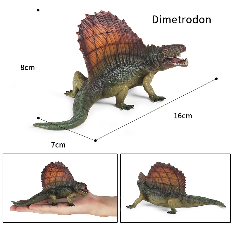 Dimetrodon Trẻ Em Mô Phỏng Kỷ Jura Tĩnh Heterodontosaur Rogue Dragon Swift Raptors Khủng Long Đồ Chơi Mô Hình Động Vật Trang Trí Tay Cầm