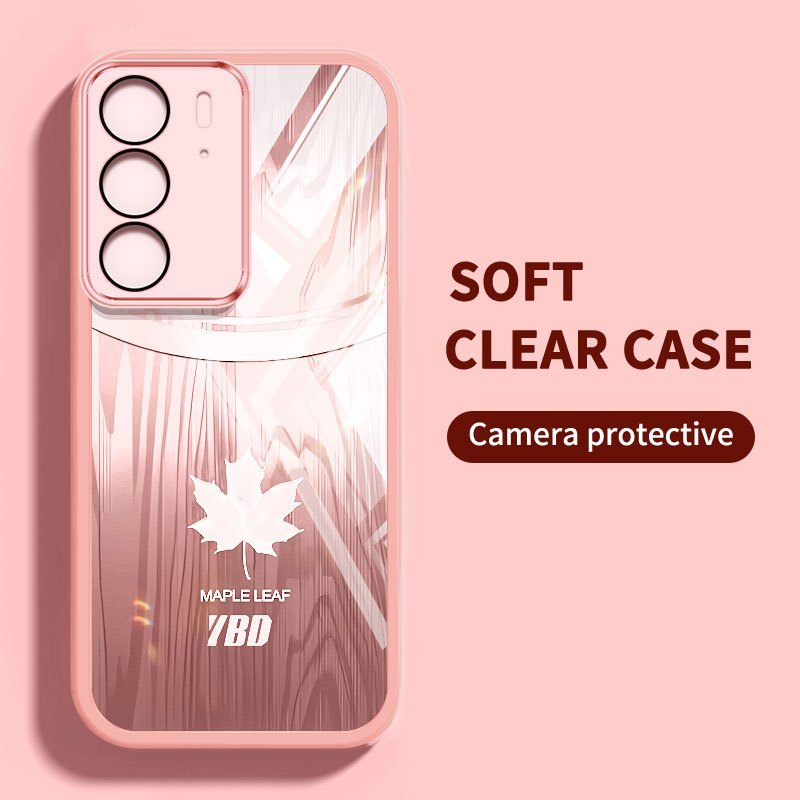 Vỏ Lá Phong Đơn Giản YBD Cho Realme C71 C65 C75 C75X 4G Realme 14X Vỏ Đáy Chống Rơi Trong Suốt