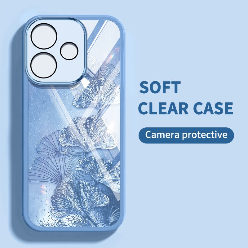 Vỏ Lá Phong Đơn Giản YBD Cho Realme C53 Realme Note 50 C51 C51S C55 Realme Narzo N53 N55 Vỏ Đáy Chống Rơi Trong Suốt